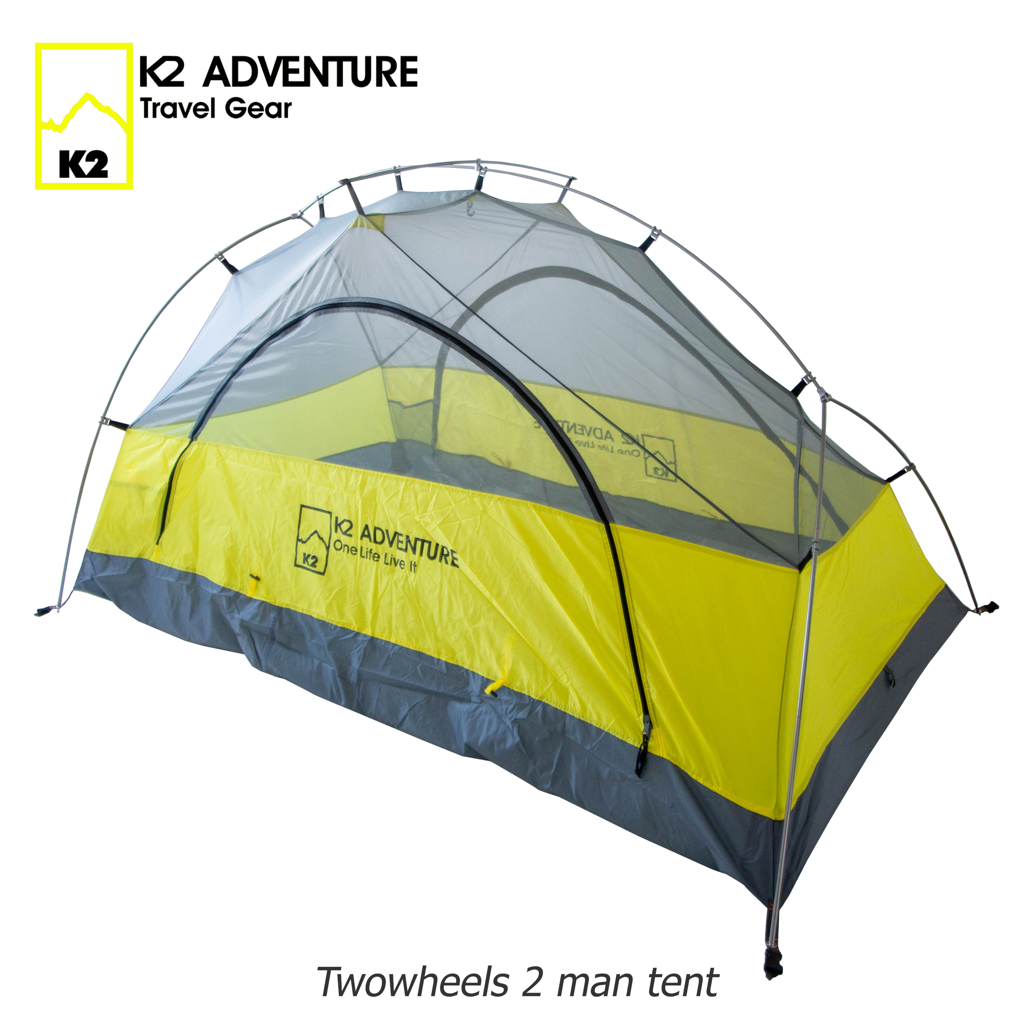เต็นท์ Twowheels 2 คนนอน กันฝน กันลม น้ำหนักเบา เล็กเมือยามเก็บ สนใจทักไลน์ @k2adventure